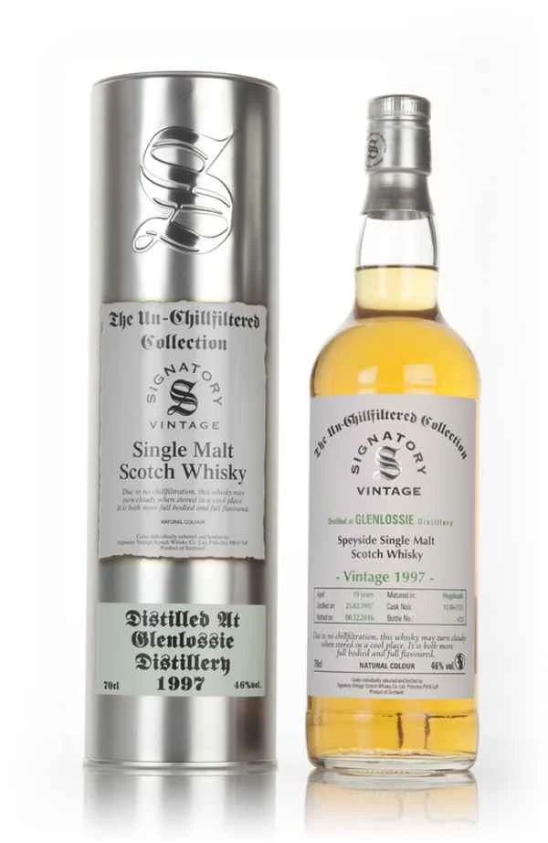 Glenlossie 19 Year Old 1997 (cask 1130 & 1131) - Un-Chillfiltered (Signatory) Scotch Whisky | 700ML