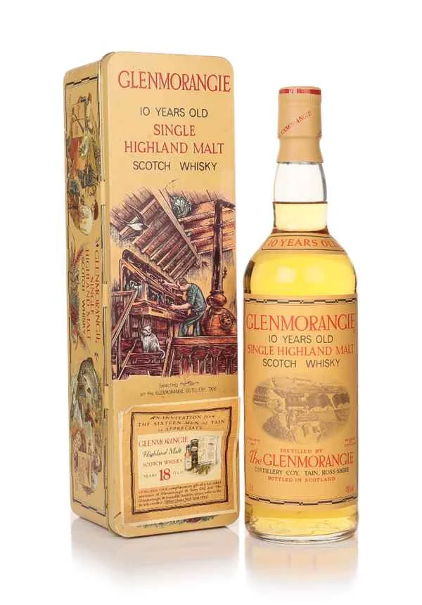 Glenmorangie 10 Year Old with Handcrafts of Scotland Tin 1990s Scotch Whisky | 700ML - Whiskey