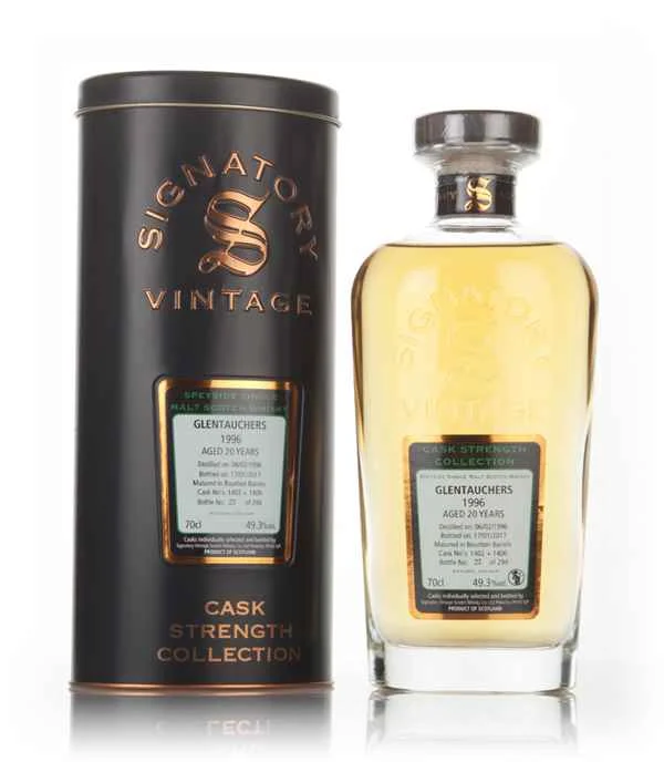 Glentauchers 20 Year Old 1996 (cask 1402 & 1406) - Cask Strength Collection (Signatory) Scotch Whisky | 700ML