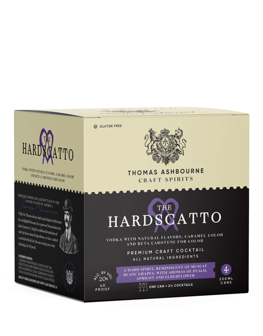 Thomas Ashbourne Craft Spirits The Hardscatto Cocktail | 4*200ML