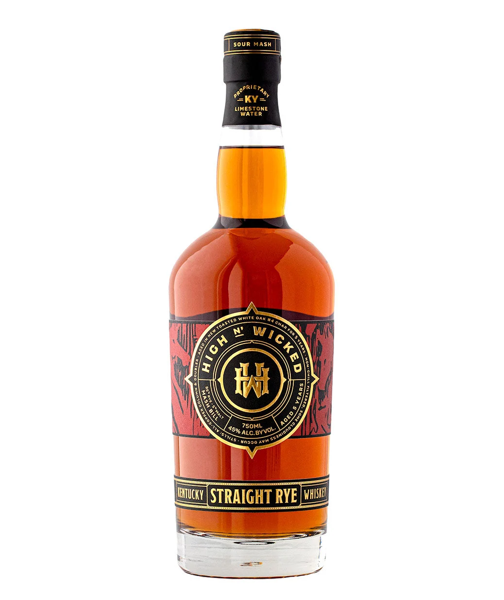 High N Wicked Kentucky Straight Rye Mash Bill 5 Year Old Whiskey