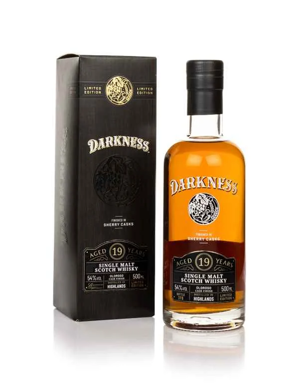 Darkness Highland Single Malt 19 Year Old Oloroso Cask Finish Scotch Whisky | 500ML - Whiskey