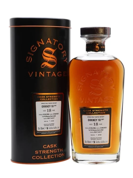 Orkney 18 años (D.2005, B.2023) Whisky escocés añejo signatario | 700ML - Whiskey
