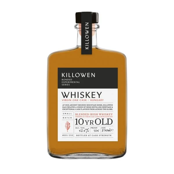 Killowen Bonded Experimental Series Hungarian Oak Cask 10 Year Old Blended Irish Whisky | 375ML - Whiskey