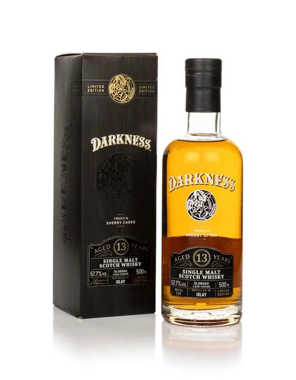 Darkness Islay Single Malt 13 Year Old Oloroso Cask Finish Scotch Whisky | 500ML - Whiskey