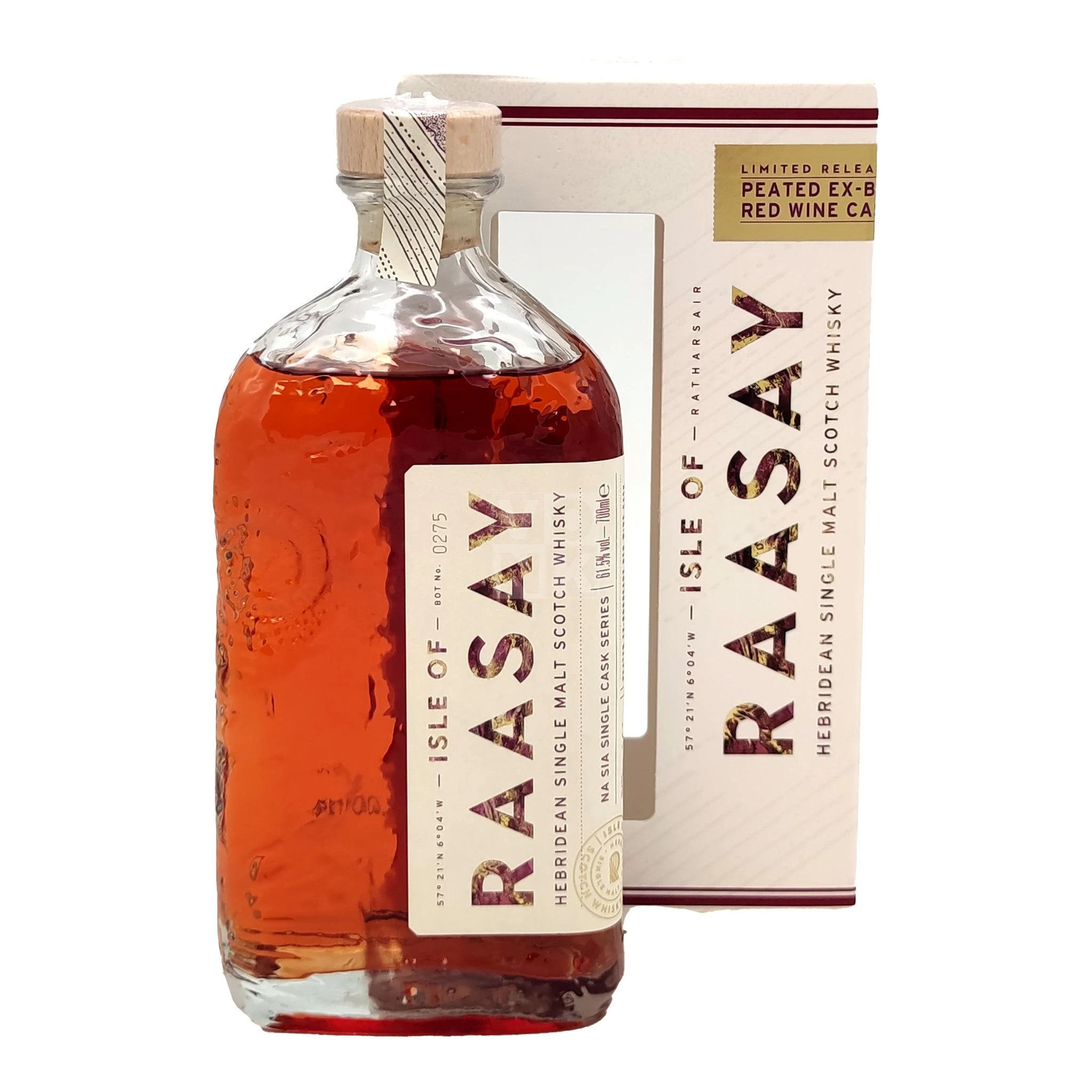 Isle of Raasay Peated Ex-Bordeaux Cask Single Malt Scotch Whisky | 700ML