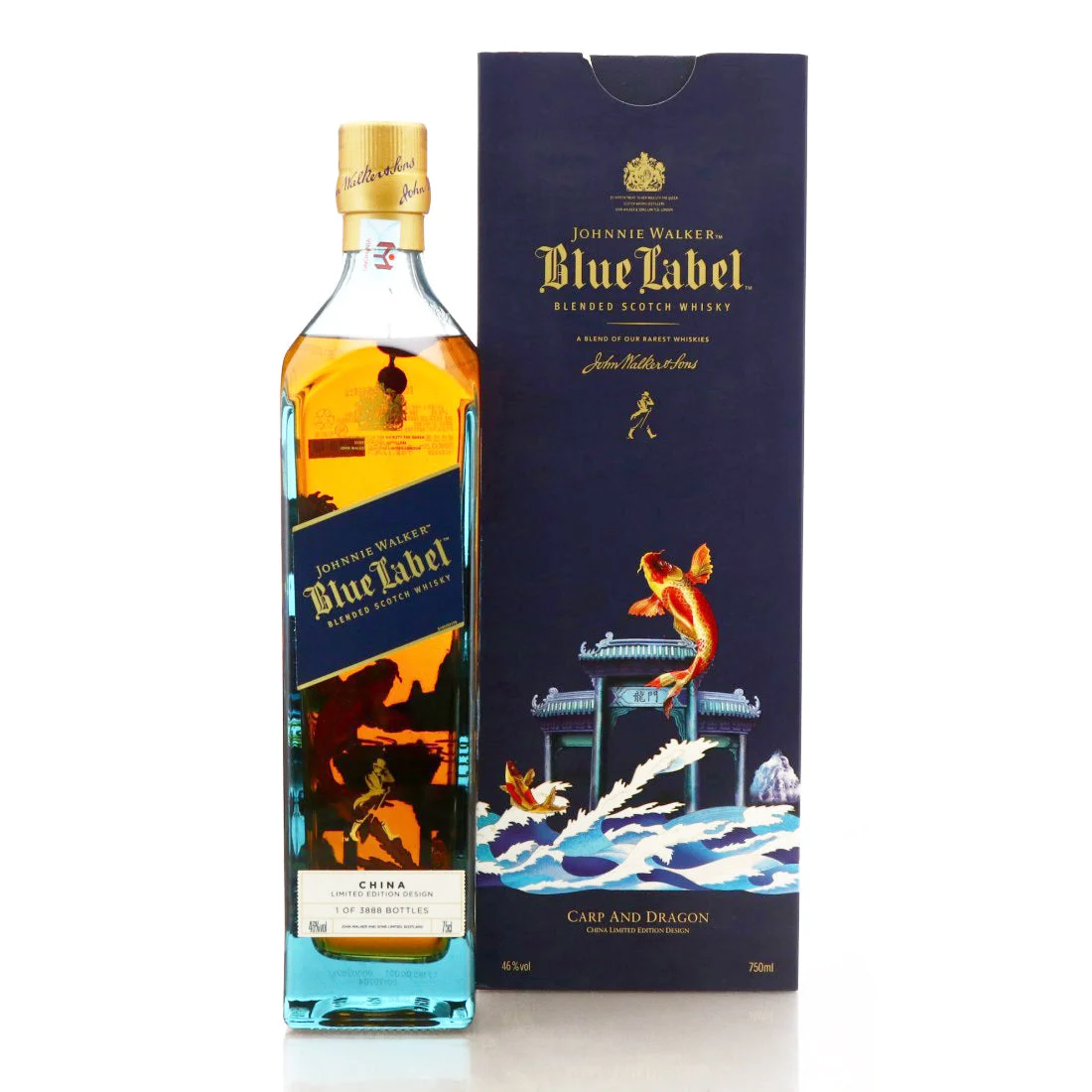 Johnnie Walker Blue Label Carp And Dragon (China Edition) Whisky - Whiskey