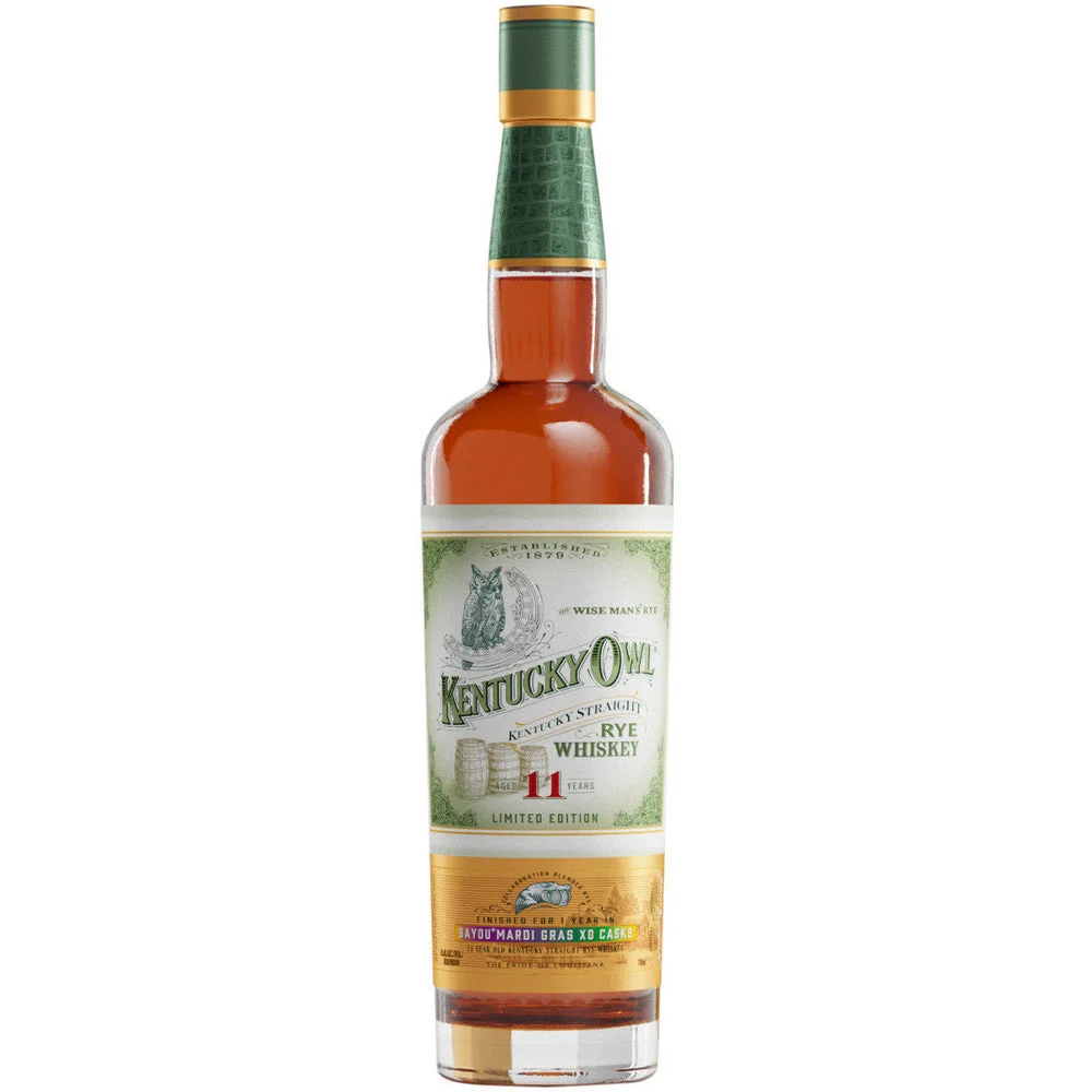 Kentucky Owl 11 Year Old Bayou Mardi Gras XO Cask Rye Whiskey | 700ML
