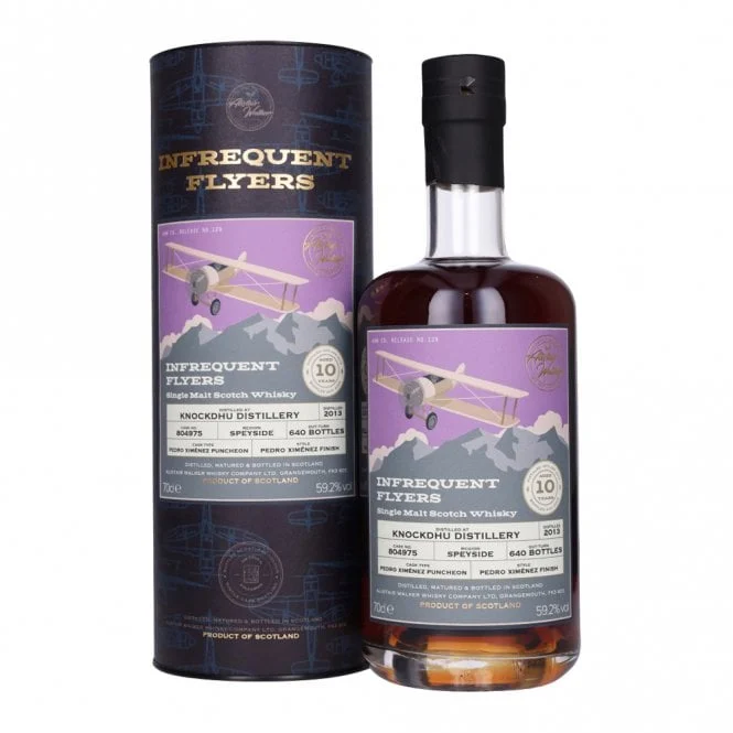 Knockdhu Infrequent Flyers Pedro Ximénez Finish 2013 10 Year Old Whisky | 700ML - Whiskey