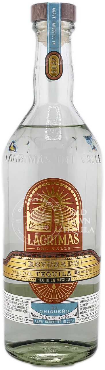 Lagrimas Del Valle El Chiqueño Plata Tequila