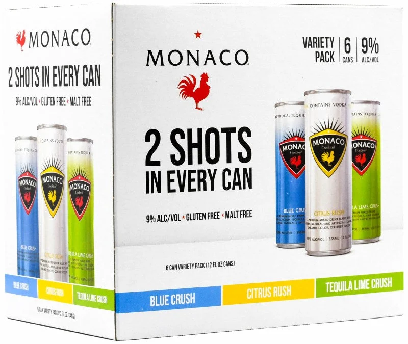 Monaco Variety Pack Cocktail | 6x355ML