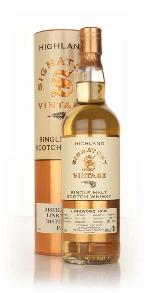 Linkwood 18 Year Old 1995 (casks 652+653) (Signatory) Scotch Whisky | 700ML - Whiskey