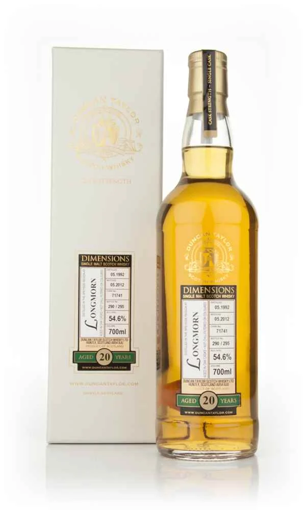 Longmorn 20 Year Old 1992 Cask 71741 - Dimensions (Duncan Taylor) Scotch Whisky | 700ML