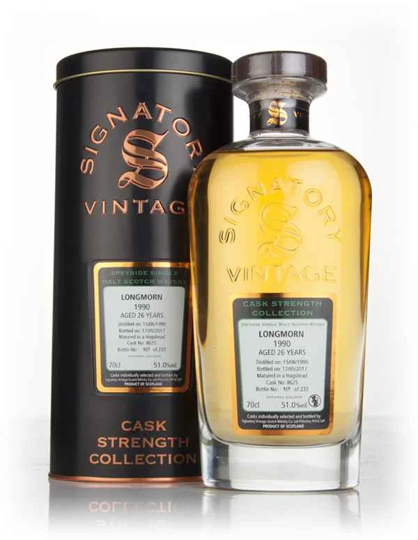 Longmorn 26 Year Old 1990 (cask 8625) - Cask Strength Collection (Signatory) Scotch Whisky | 700ML