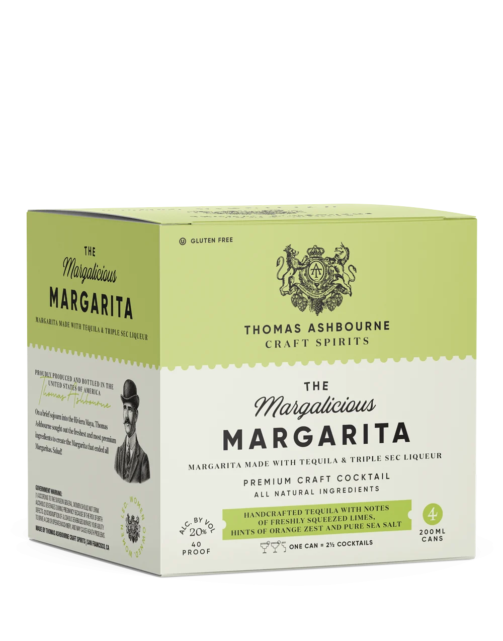 Thomas Ashbourne Craft Spirits The Margalicious Margarita Cocktail | 4*200ML