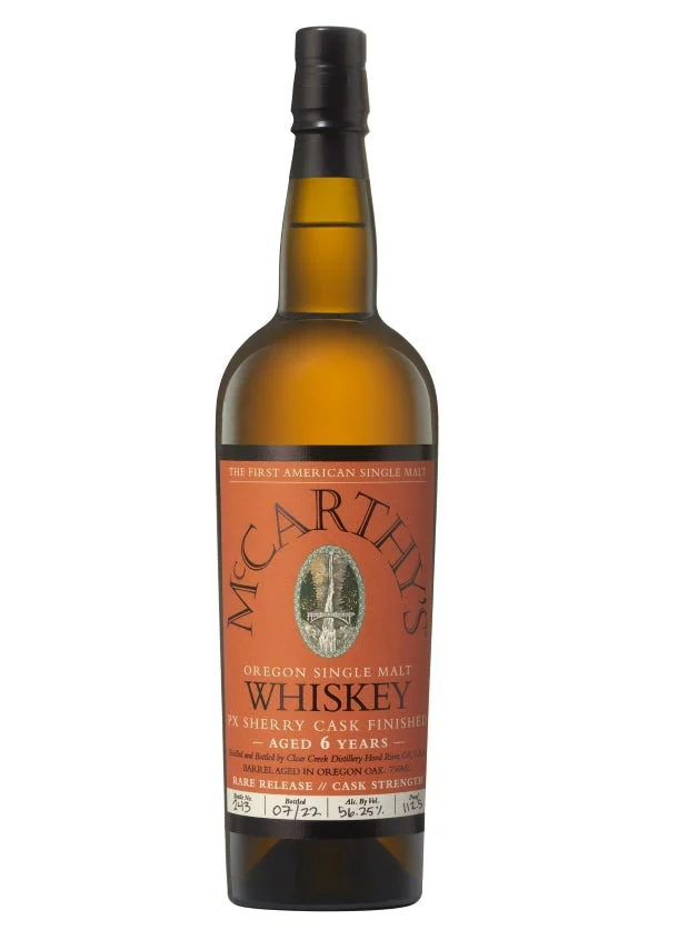 Whisky de pura malta de Oregón con acabado de jerez PX de 6 años de McCarthy's