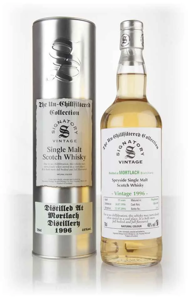 Mortlach 19 Year Old 1996 (casks 188 & 189) - Un-Chillfiltered Collection (Signatory) Scotch Whisky | 700ML