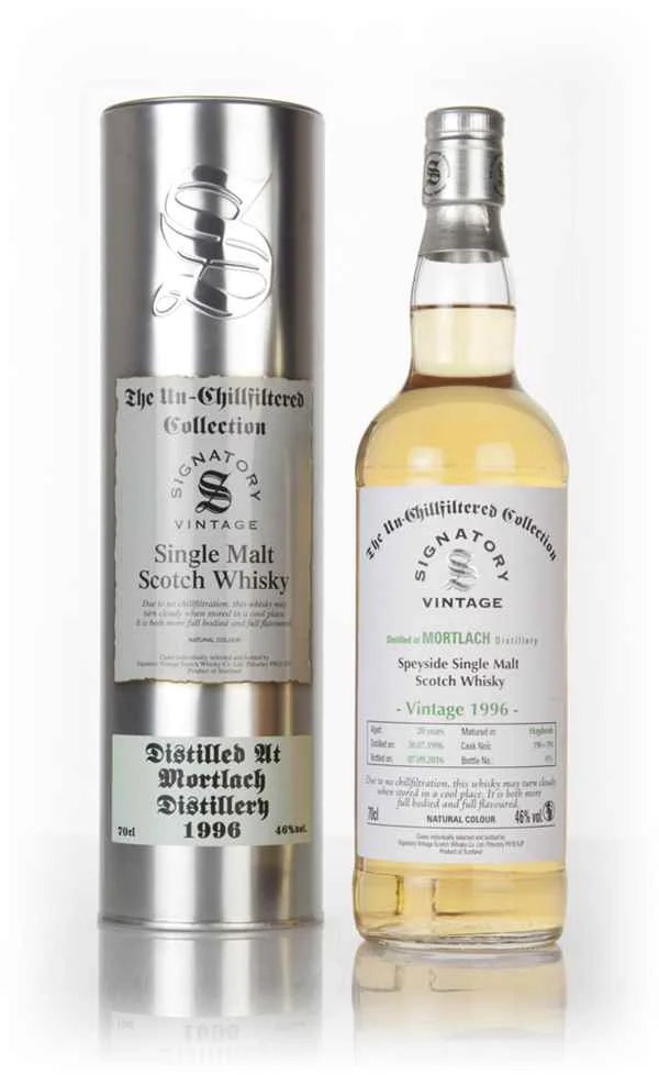 Mortlach 20 Year Old 1996 (casks 190 & 191) - Un-Chillfiltered Collection (Signatory) Scotch Whisky | 700ML