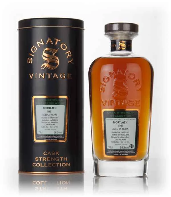 Mortlach 25 Year Old 1991 (cask 4243) - Cask Strength Collection (Signatory) Scotch Whisky | 700ML