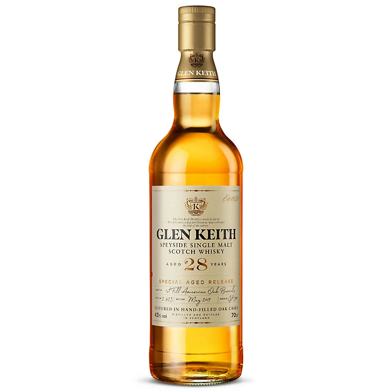 Glen Keith 28 Year Old Secret Speyside Collection Scotch Whisky | 700ML - Whiskey