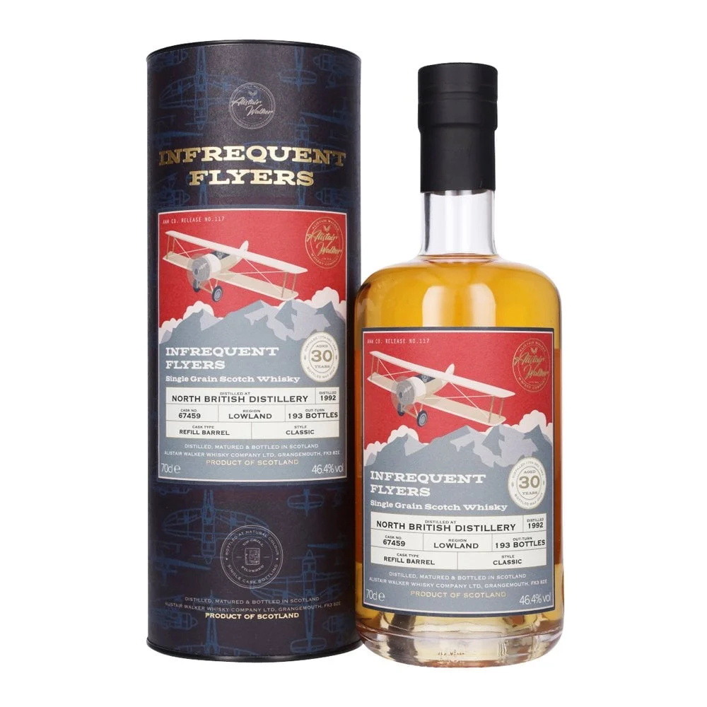 North British Infrequent Flyers Single Cask 1992 30 Year Old Whisky | 700ML - Whiskey