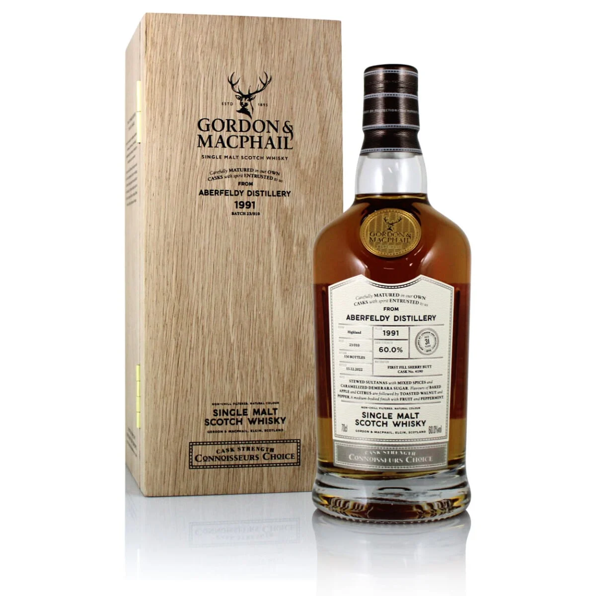 Aberfeldy Connoisseurs Choice Single Cask #4190 1991 31 Year Old Whisky | 700ML - Whiskey