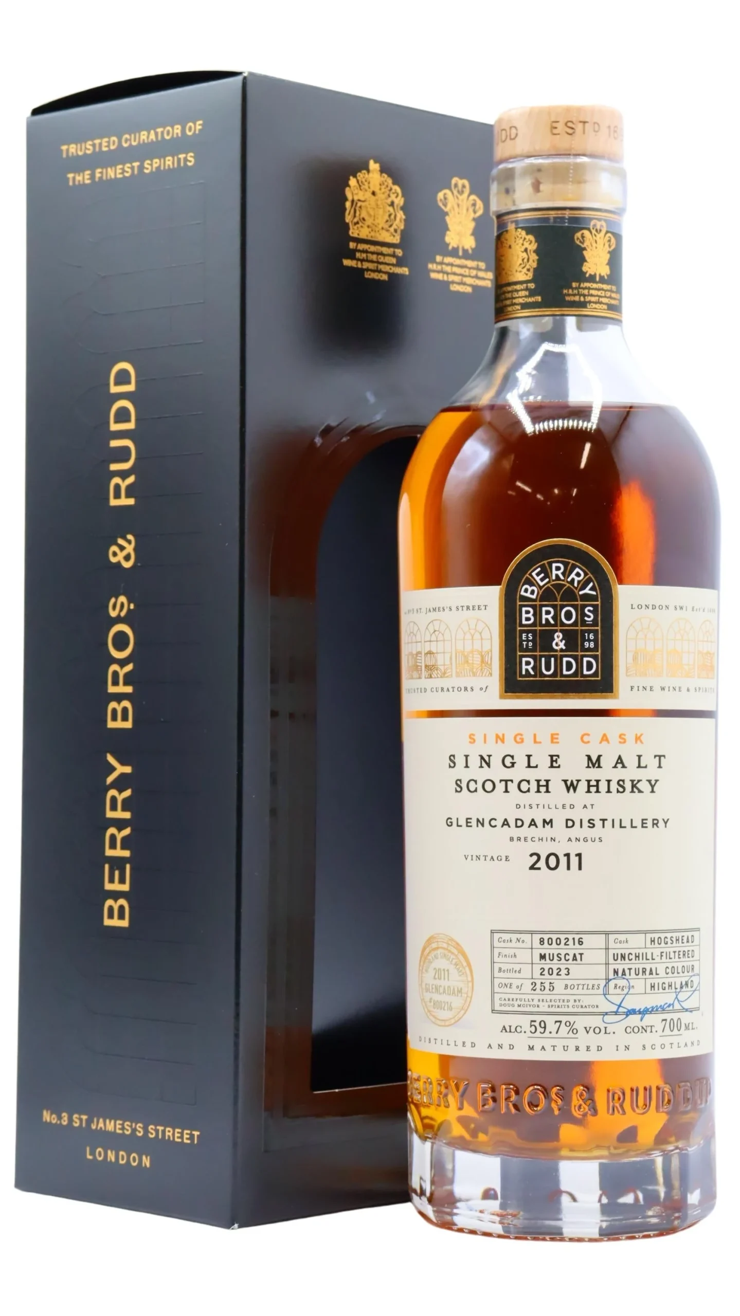 Glencadam Berry Bros & Rudd Single Cask #800216 2011 12 Year Old Whisky | 700ML - Whiskey