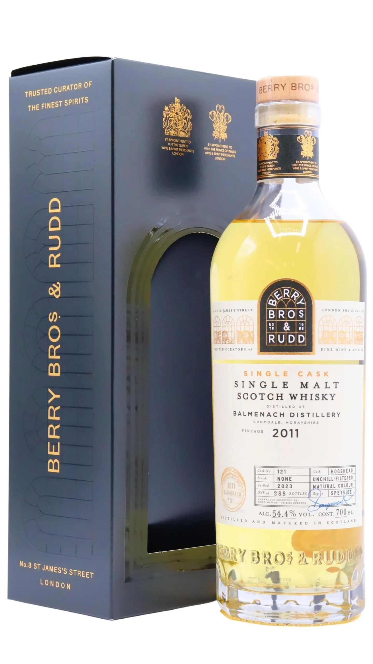 Balmenach Berry Bros & Rudd Single Cask #121 2011 12 Year Old Whisky | 700ML - Whiskey