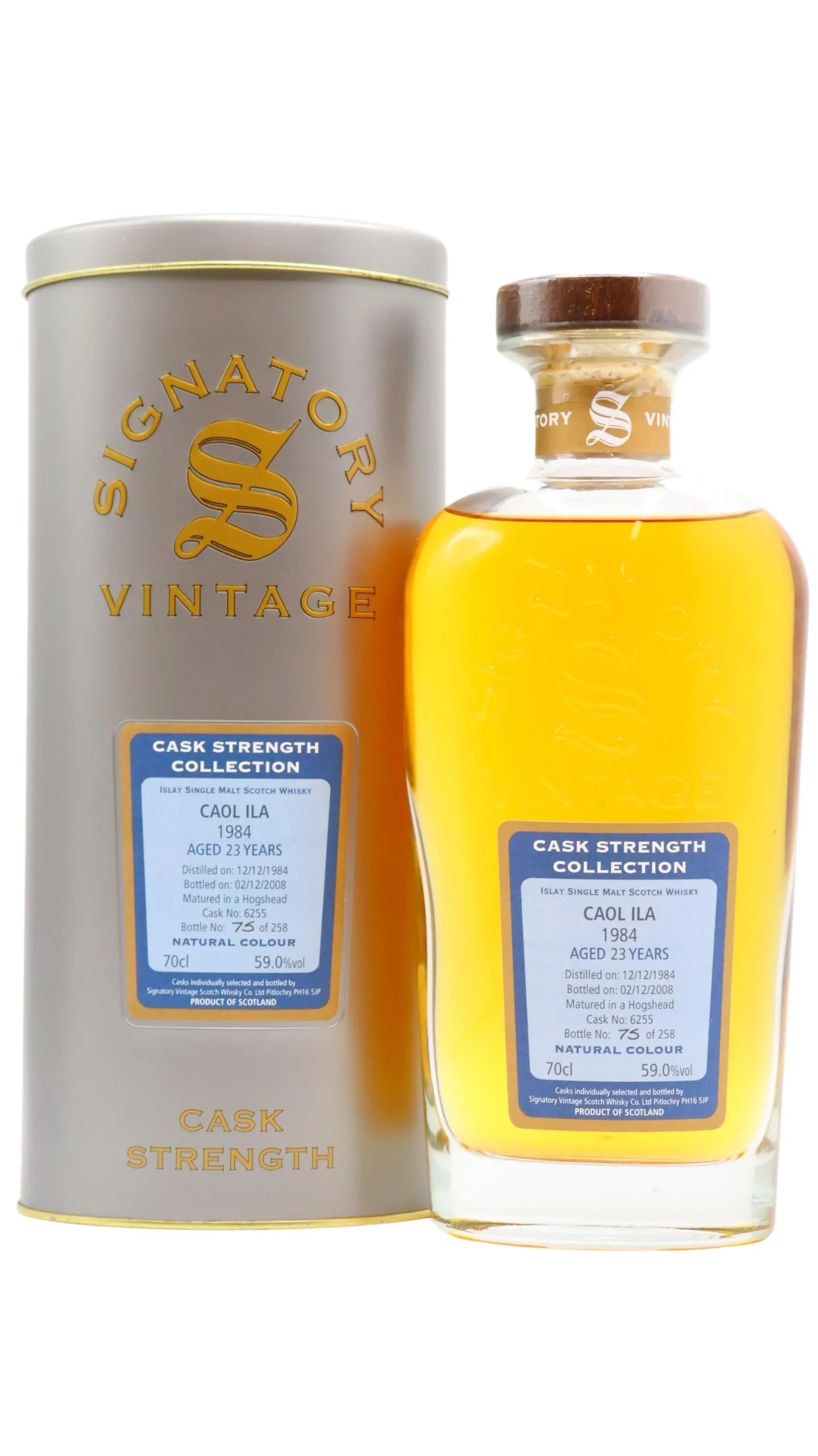 Caol Ila Signatory Vintage Single Cask #6255 1984 23 Year Old Whisky | 700ML - Whiskey