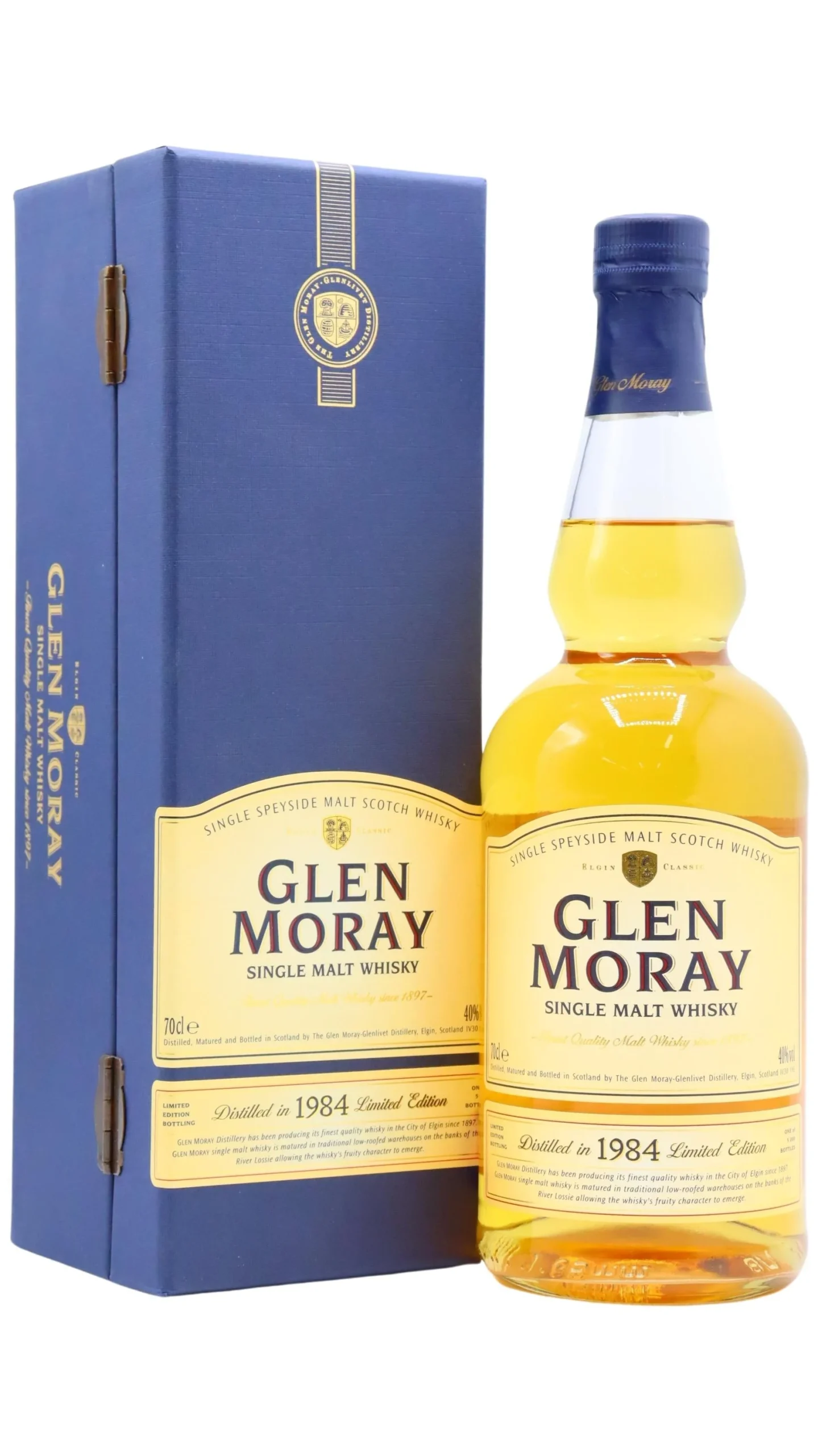 Glen Moray Limited Edition Speyside Single Malt 1984 20 Year Old Whisky | 700ML - Whiskey
