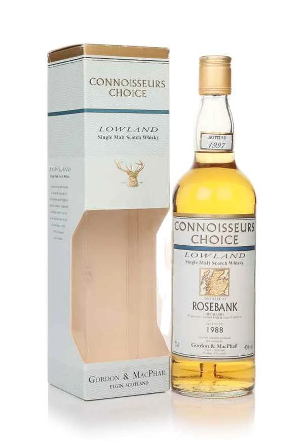 Rosebank 1988 (embotellado en 1997) - Whisky escocés Elección de los conocedores (Gordon & MacPhail) | 700ML