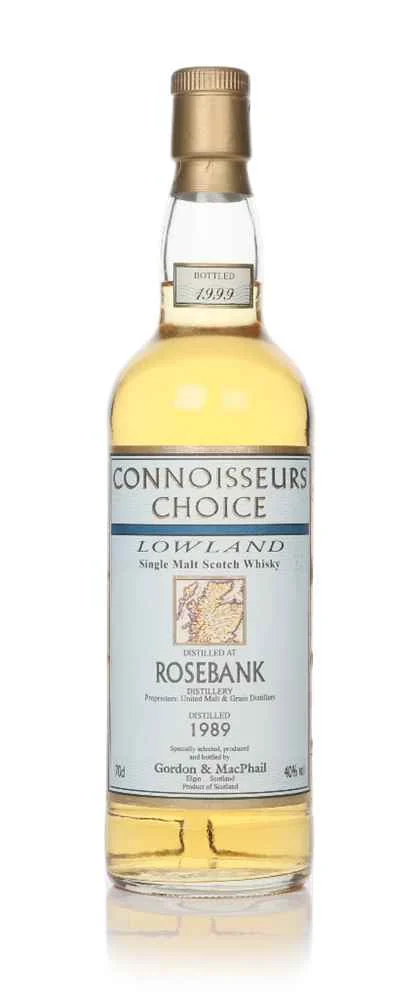 Rosebank 1989 (Bottled 1999) Connoisseurs Choice (Gordon & MacPhail) Scotch Whisky | 700ML - Whiskey