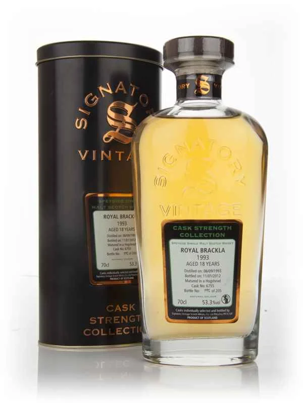 Royal Brackla 18 años 1993 - Colección Cask Strength (Firmante) Whisky escocés | 700ML