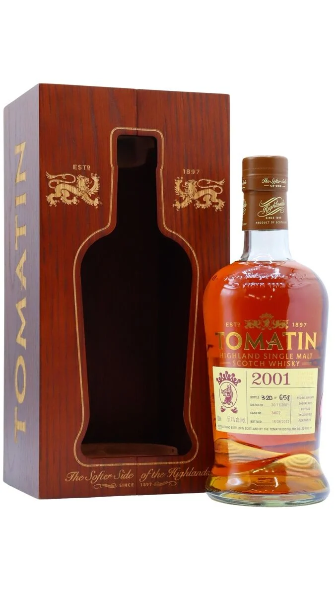 Tomatin Single Cask #34872 (UK Exclusive) 2001 20 Year Old Whisky | 700ML - Whiskey