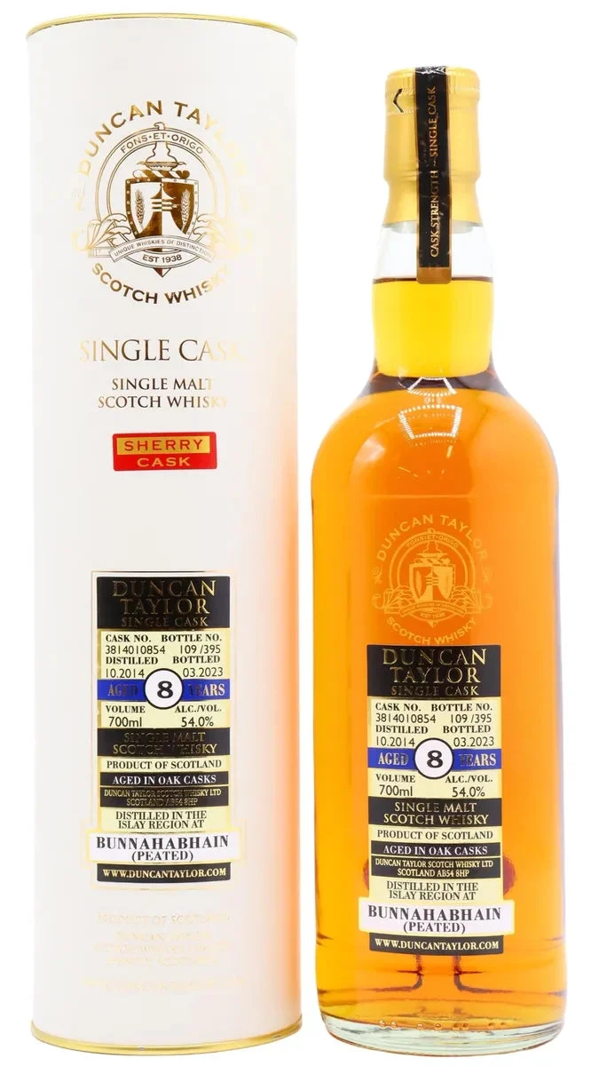 Bunnahabhain Heavily Peated Single Cask #3814010854 2014 8 Year Old Whisky | 700ML - Whiskey