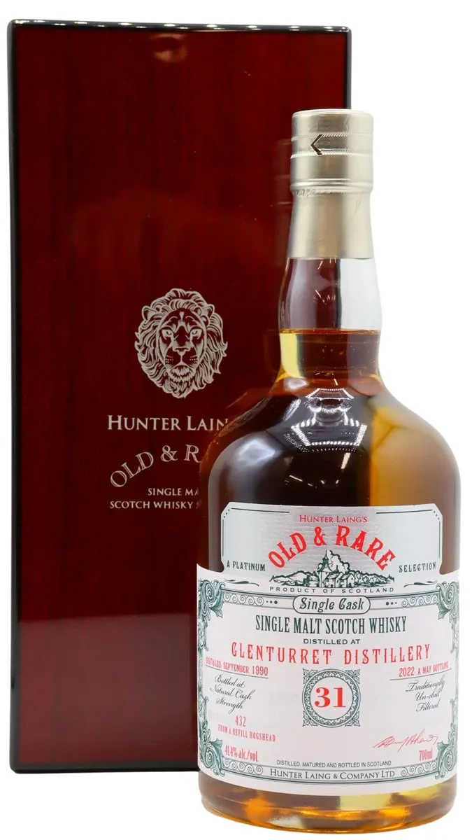 Glenturret Old And Rare Single Cask 1990 31 Year Old Whisky | 700ML - Whiskey