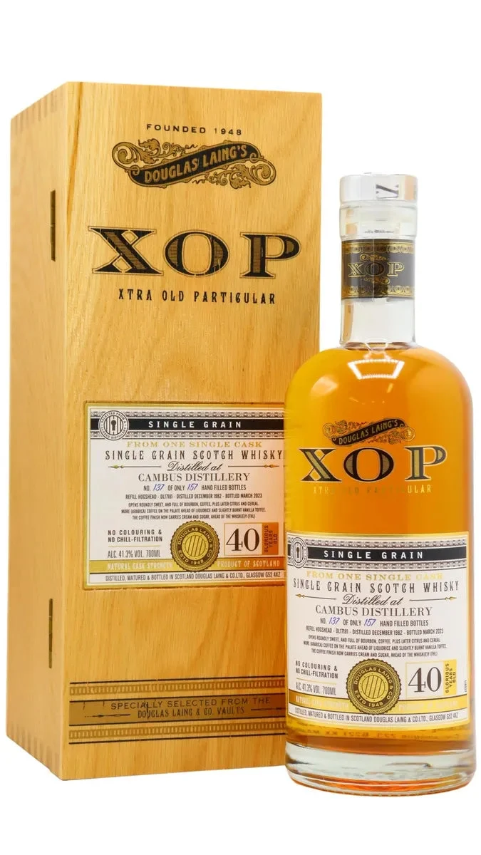 Cambus Xtra Old Particular Single Cask 1982 40 Year Old Whisky | 700ML - Whiskey