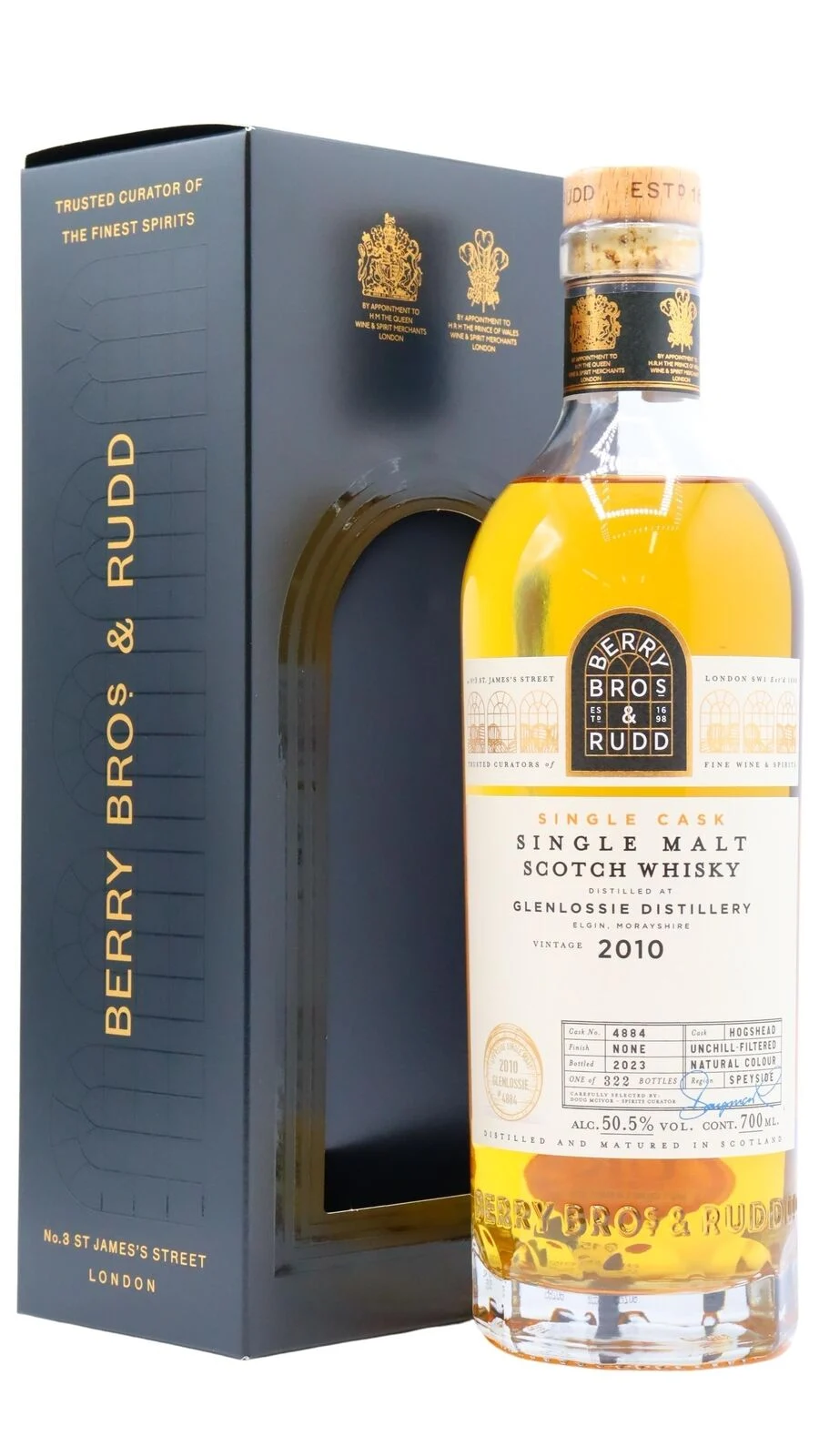 Glenlossie Berry Bros & Rudd Single Cask #4884 2010 13 Year Old Whisky | 700ML - Whiskey