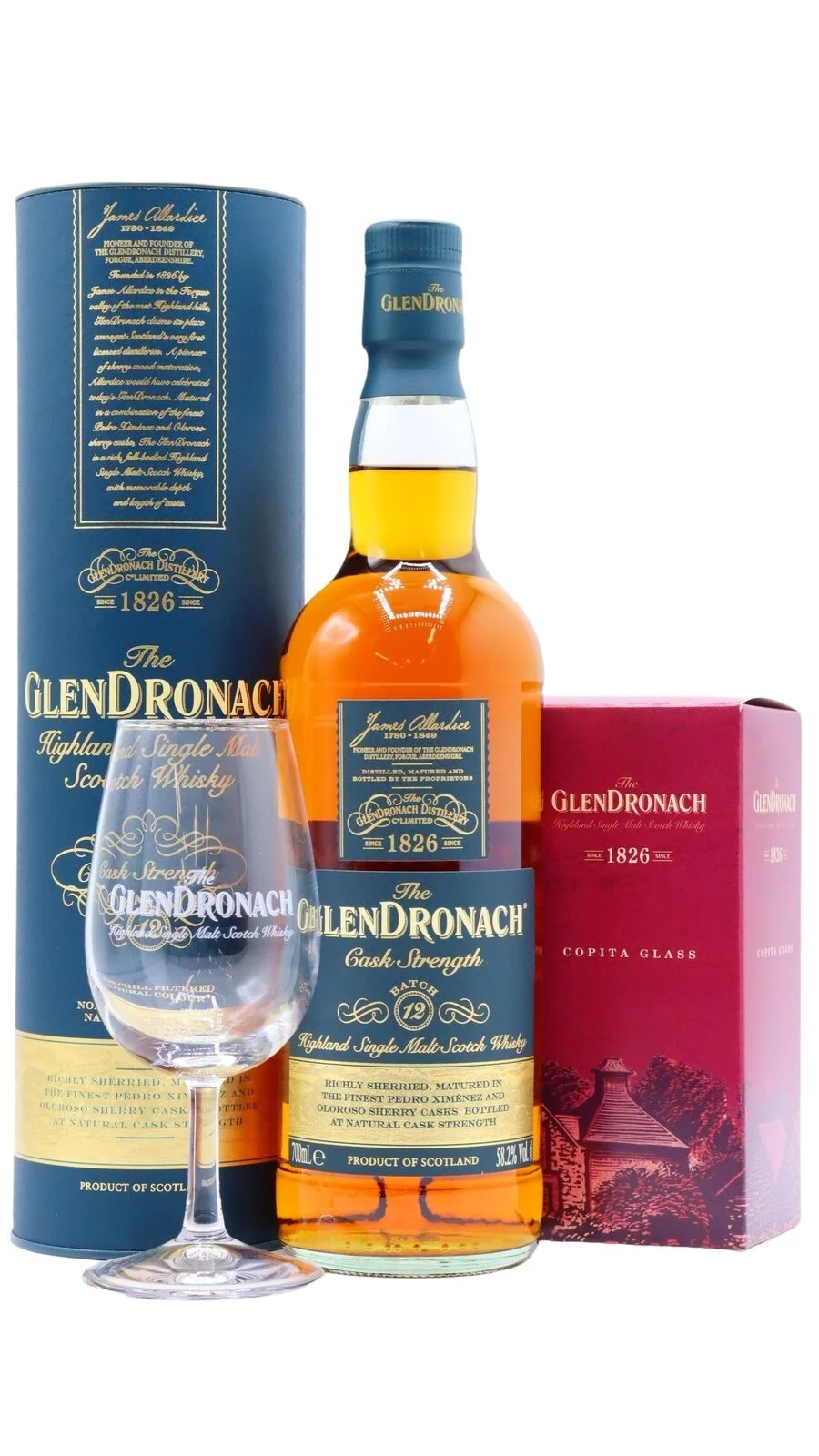 GlenDronach Copita Cask Strength Batch #12 Whisky | 700ML - Whiskey