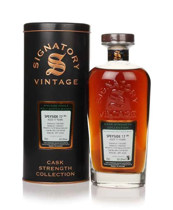 Secret Speyside 17 Year Old 2005 (cask DRU 17/A106 #28) - Cask Strength Collection (Signatory) Scotch Whisky | 700ML