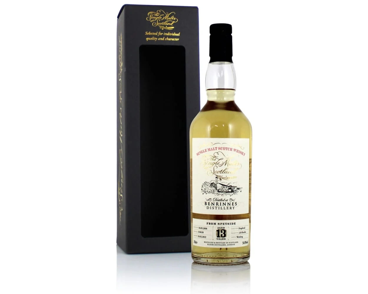 Benrinnes Single Malts Of Scotland Cask # 2008 13 Year Old Whisky | 700ML - Whiskey