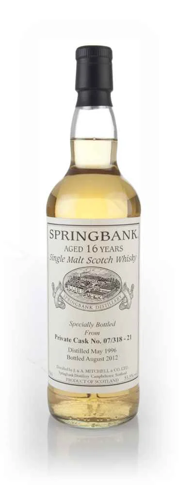 Springbank 16 Year Old 1996 (cask 07/318-21) Scotch Whisky | 700ML