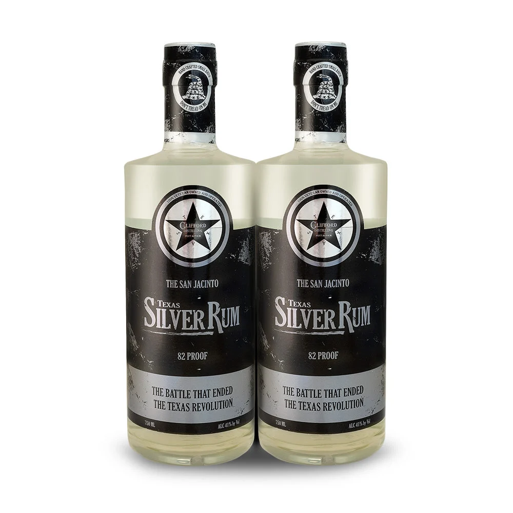 Clifford Distilling | The San Jacinto: Texas Silver Rum (2) Bottle Bundle