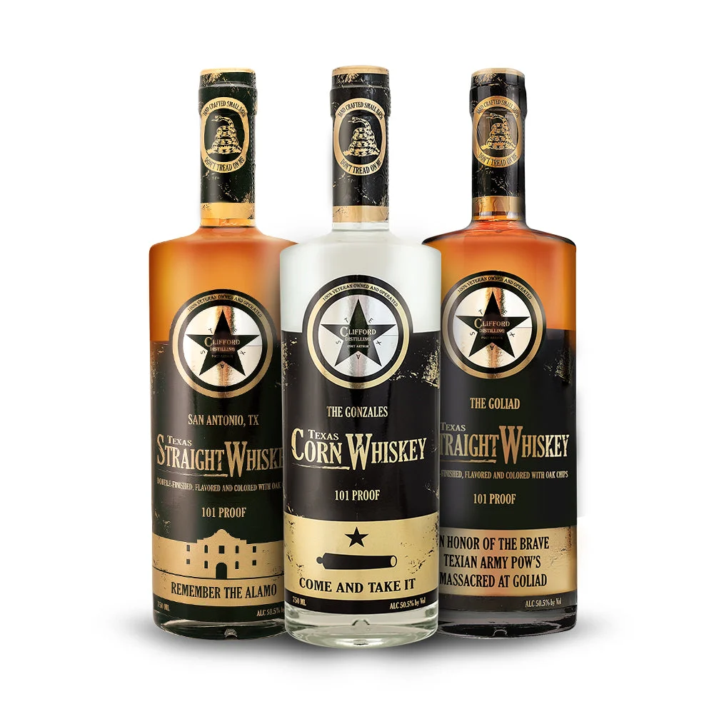 Clifford Distilling | Whiskey's Collection | (3) Bottle Bundle