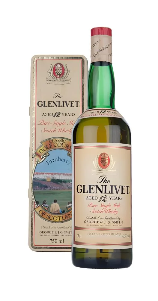 The Glenlivet 12 Year Old - Classic Golf Courses of Scotland (Turnberry) - 1980s Scotch Whisky