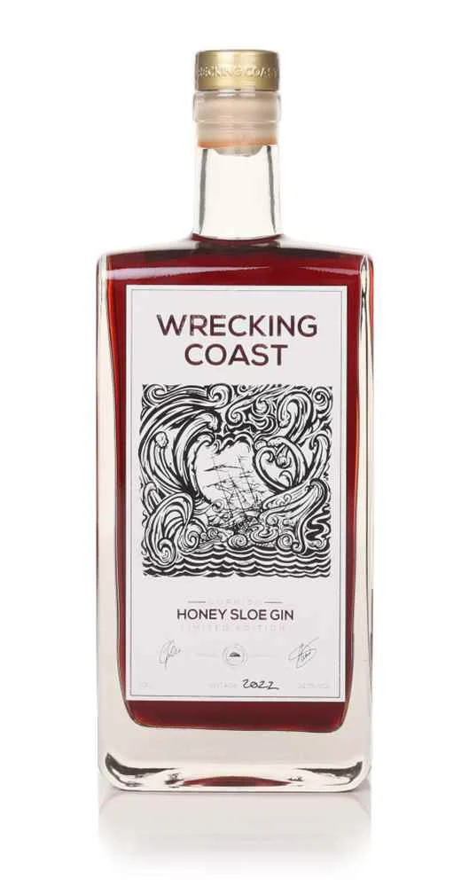 The Wrecking Coast Honey (lanzamiento de 2022) Sloe Gin | 500ML - Ginebra