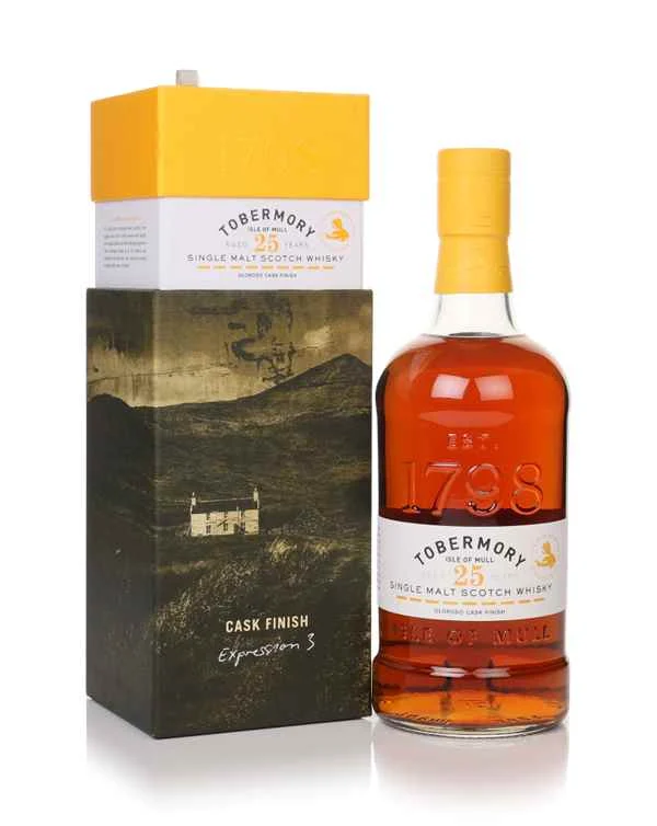 Tobermory 25 Year Old Oloroso Sherry Cask Finish Scotch Whisky | 700ML - Whiskey