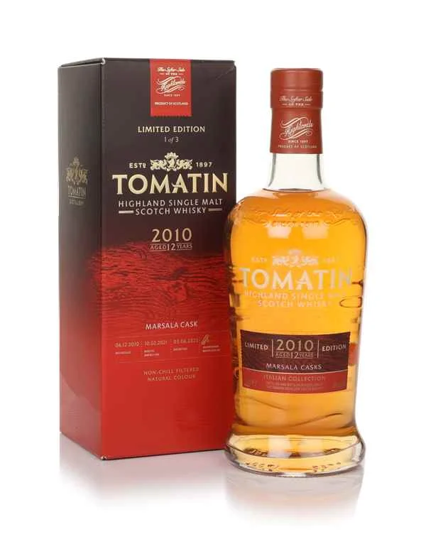 Tomatin 12 Year Old 2010 Italian Collection Marsala Cask Scotch Whisky | 700ML - Whiskey
