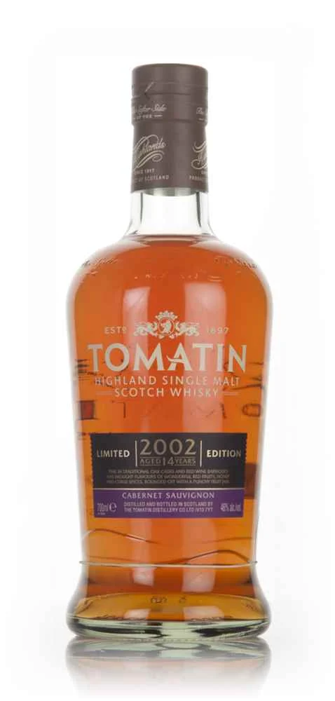 Tomatin 14 Year Old 2002 Cabernet Sauvignon Cask Scotch Whisky | 700ML - Whiskey