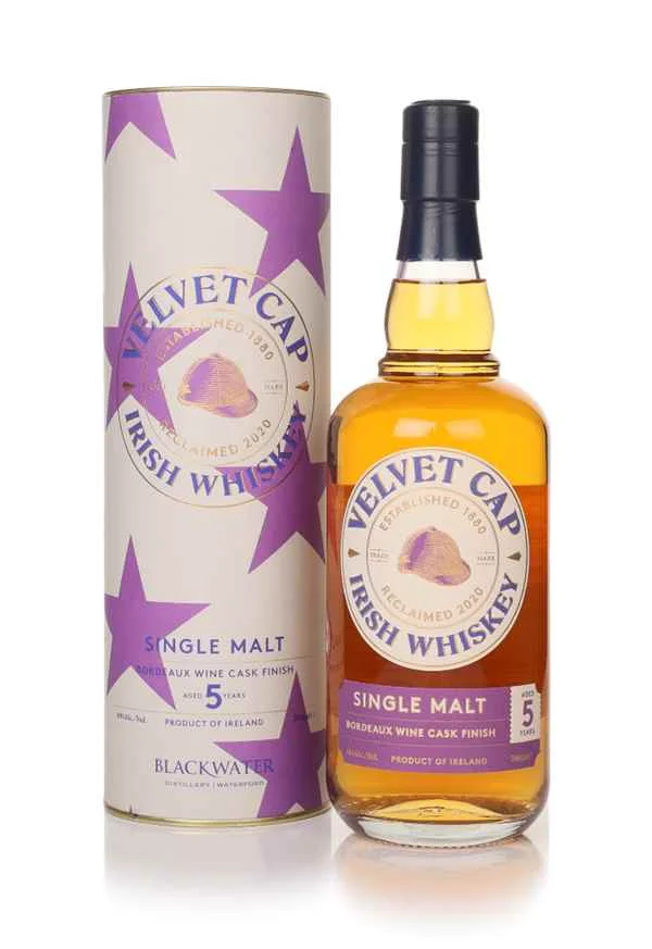 Velvet Cap 5 Year Old Bordeaux Wine Cask Finish Single Malt Irish Whiskey | 700ML